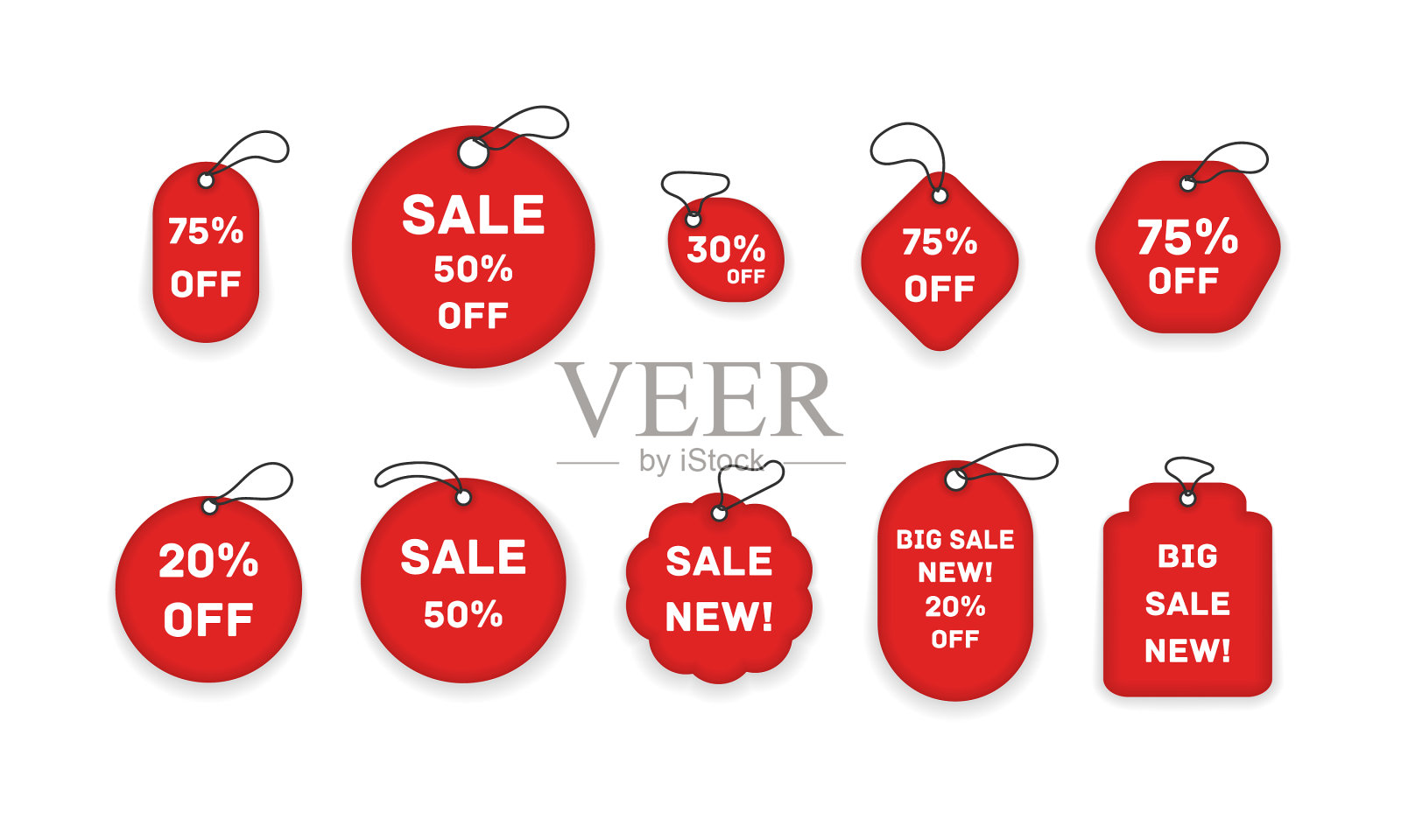 价格标签的横幅设计元素图片