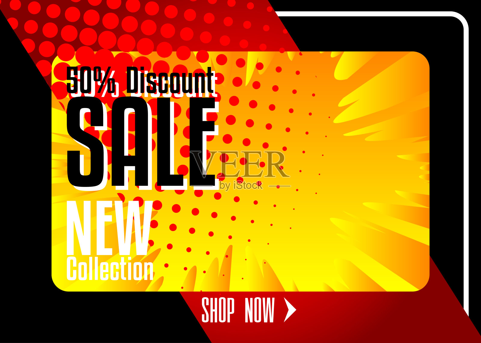 漫画书销售社交媒体帖子设计。设计模板素材