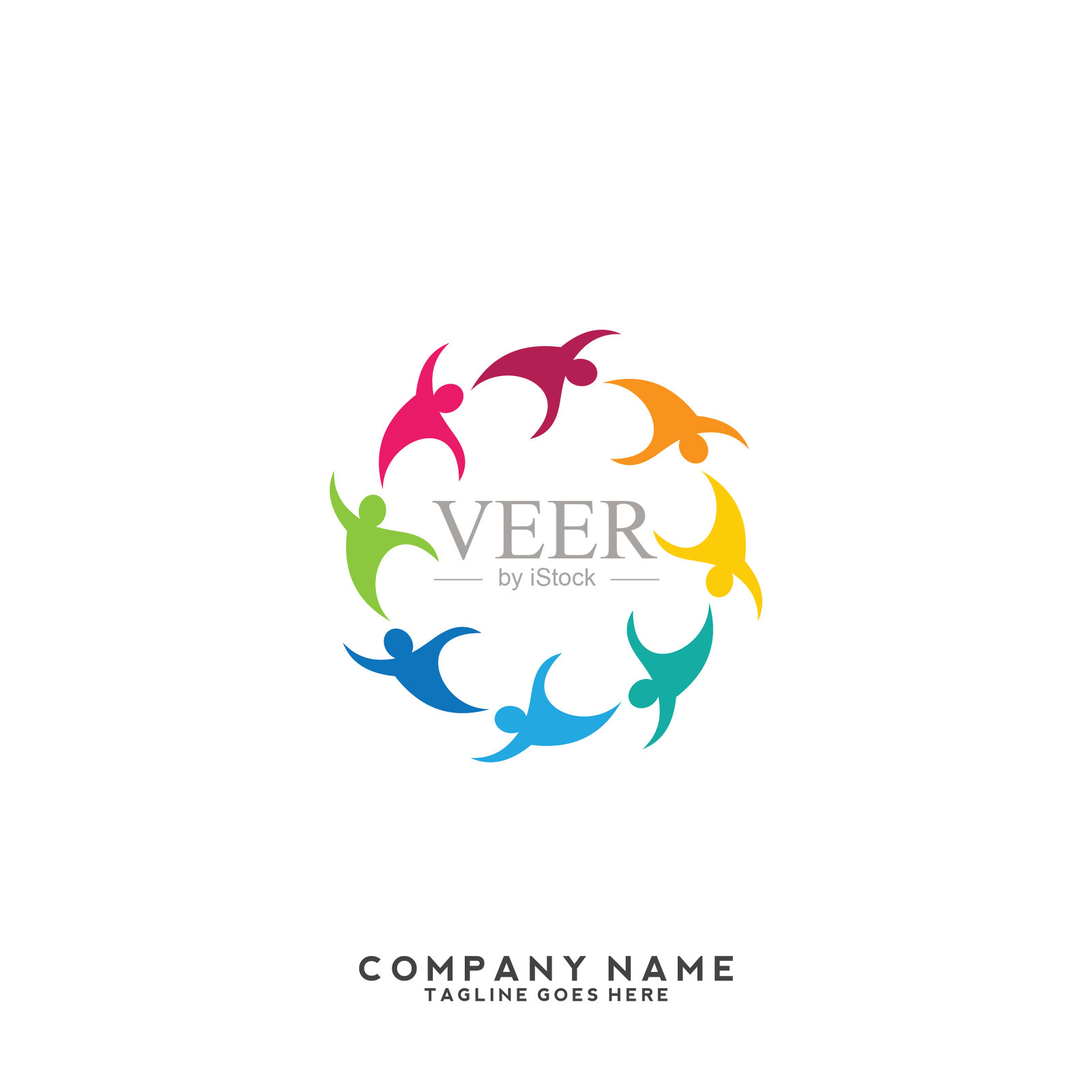 人们社区创意中心社会联系插画图片素材