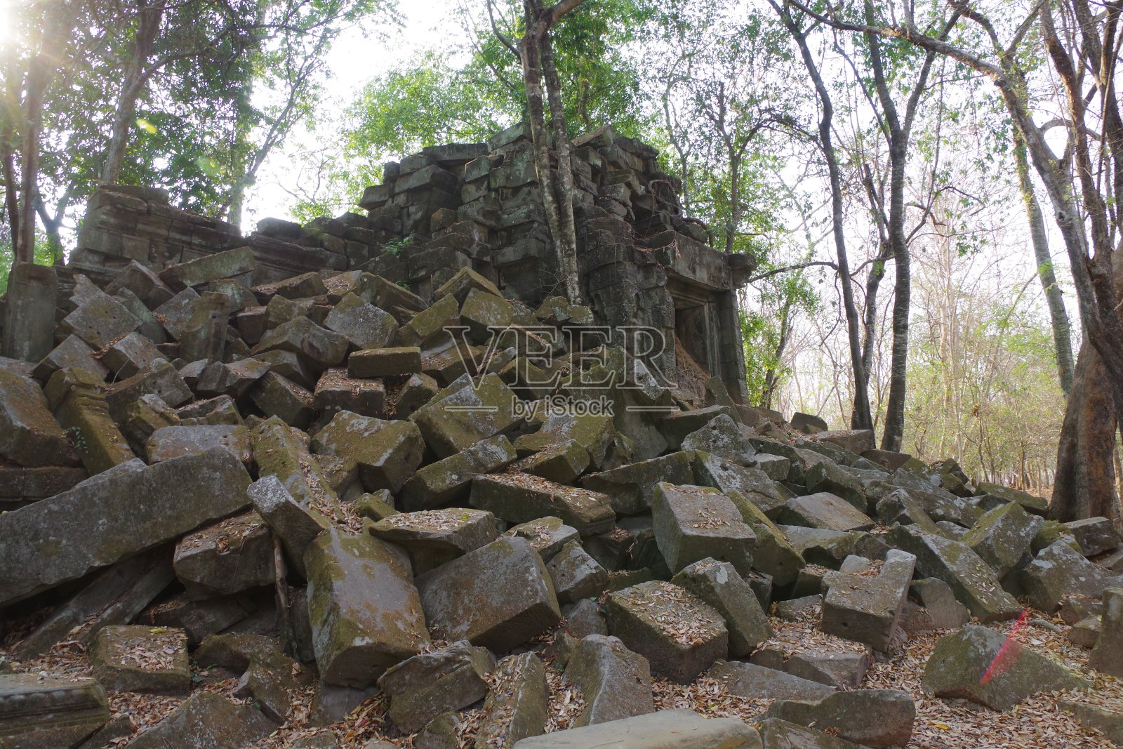 柬埔寨的明米利废墟照片摄影图片