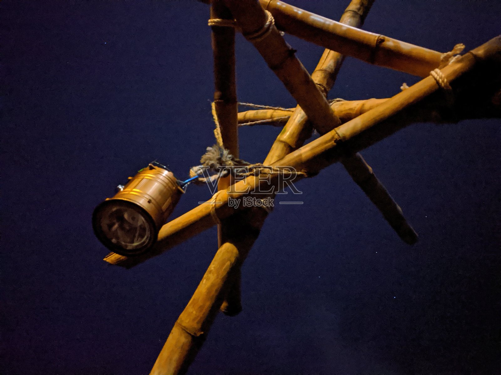 竹灯照片摄影图片