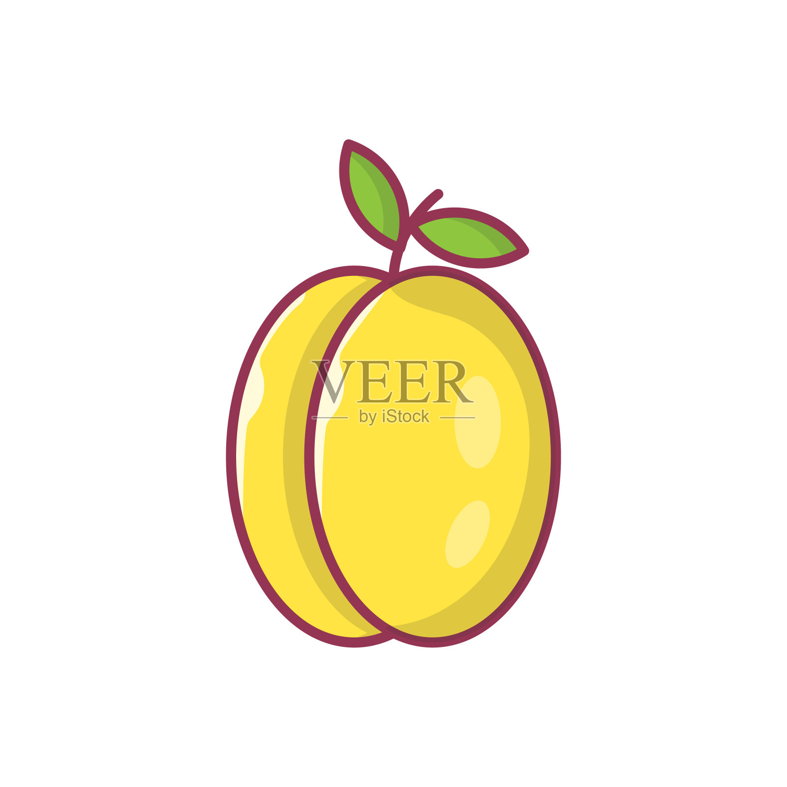 桃子插画图片素材