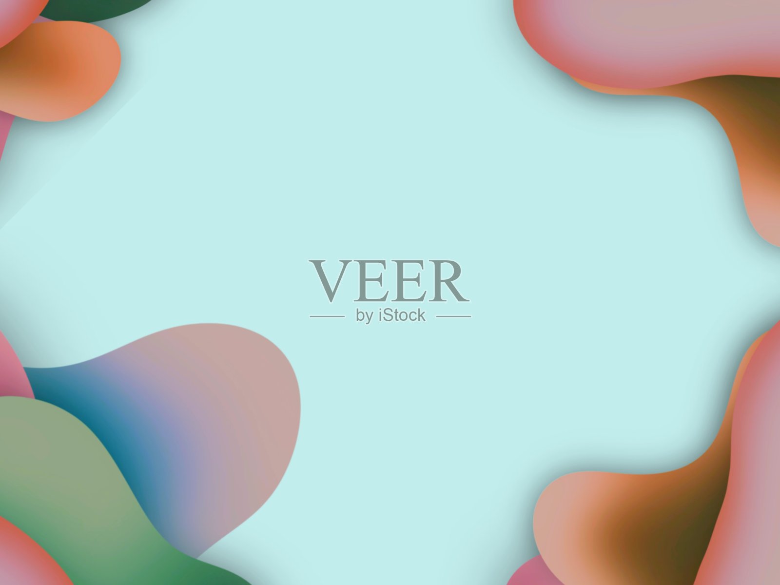 抽象液体矢量插图与复制空间插画图片素材