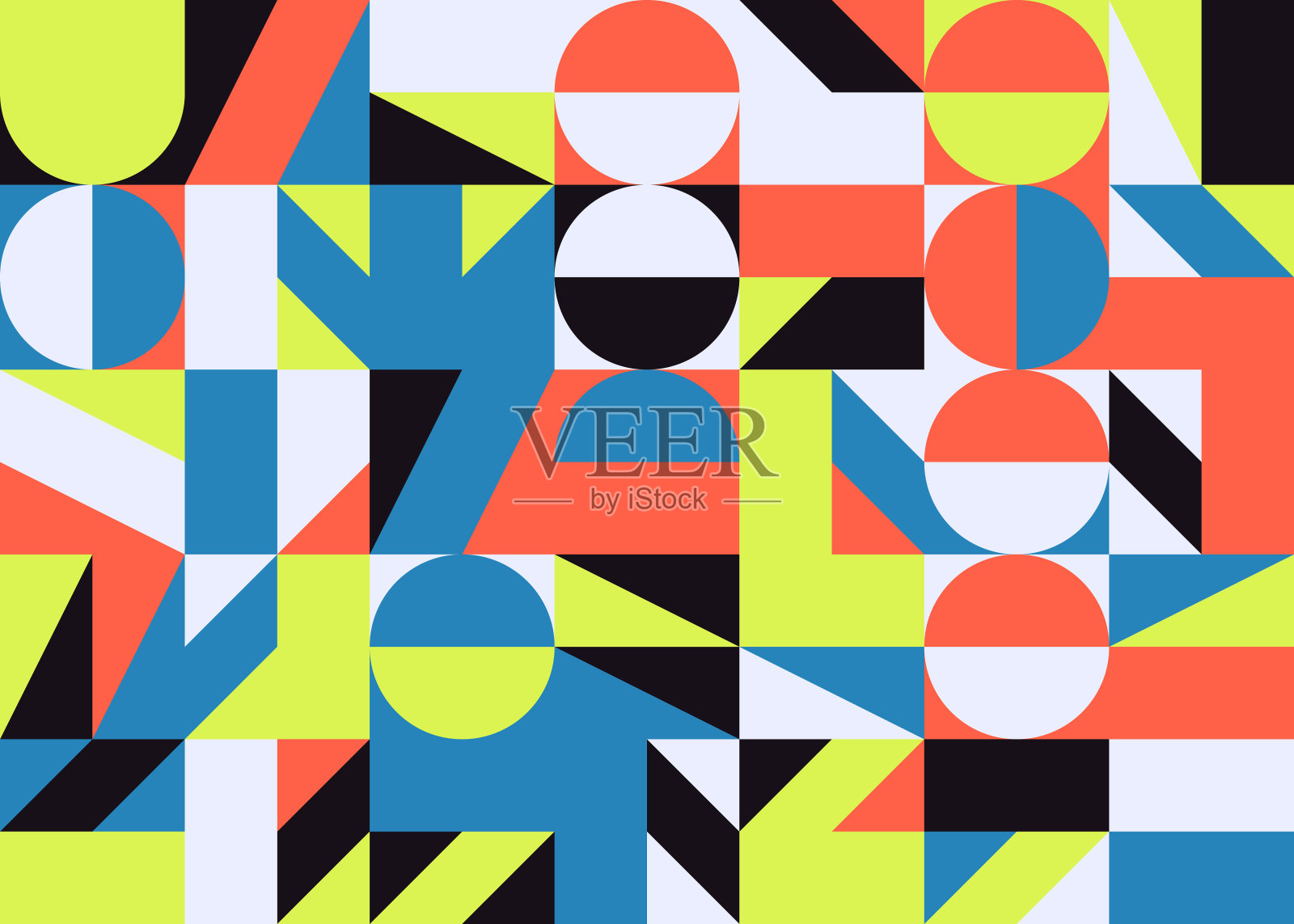 马赛克抽象矢量图案设计插画图片素材