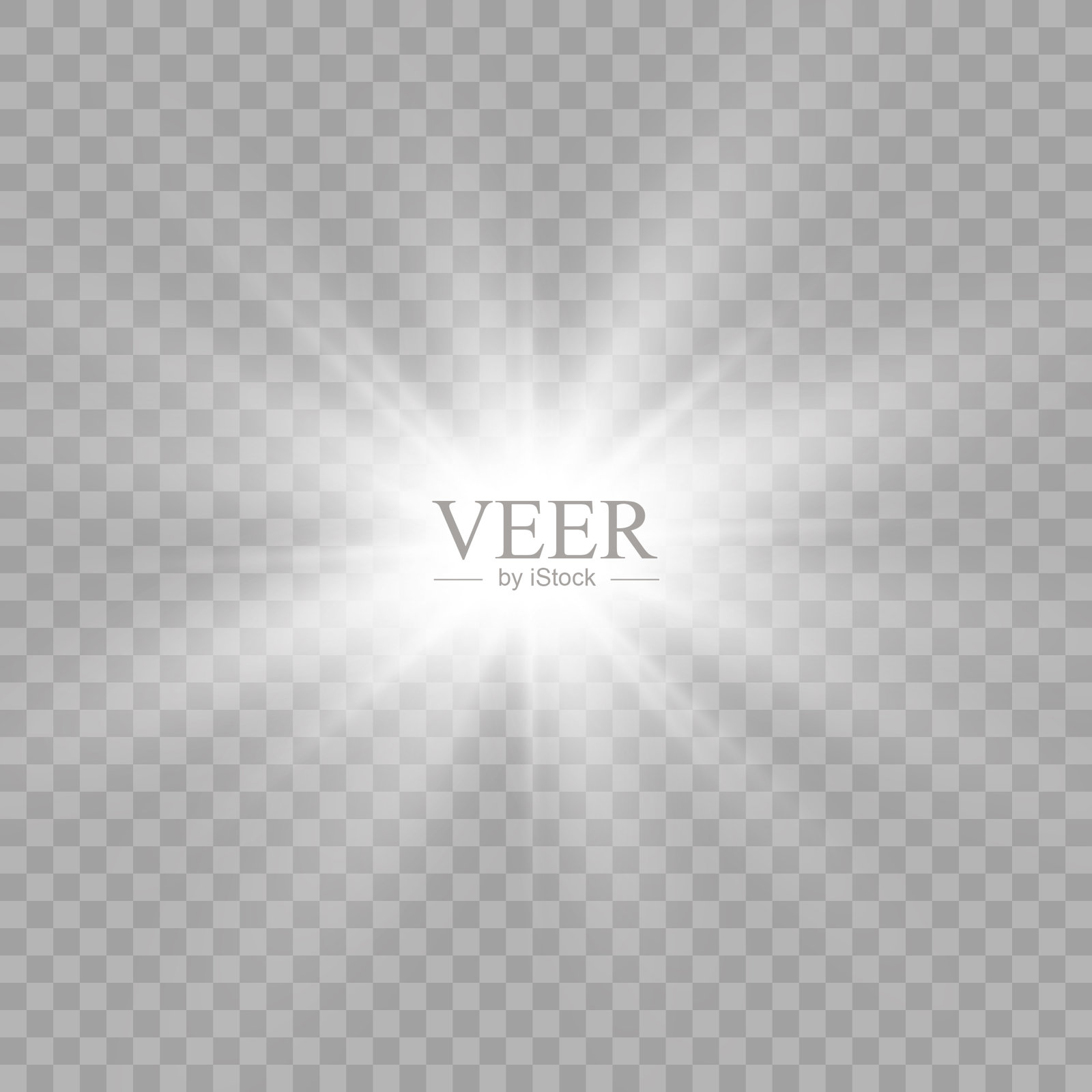 白光的星星。设计元素图片