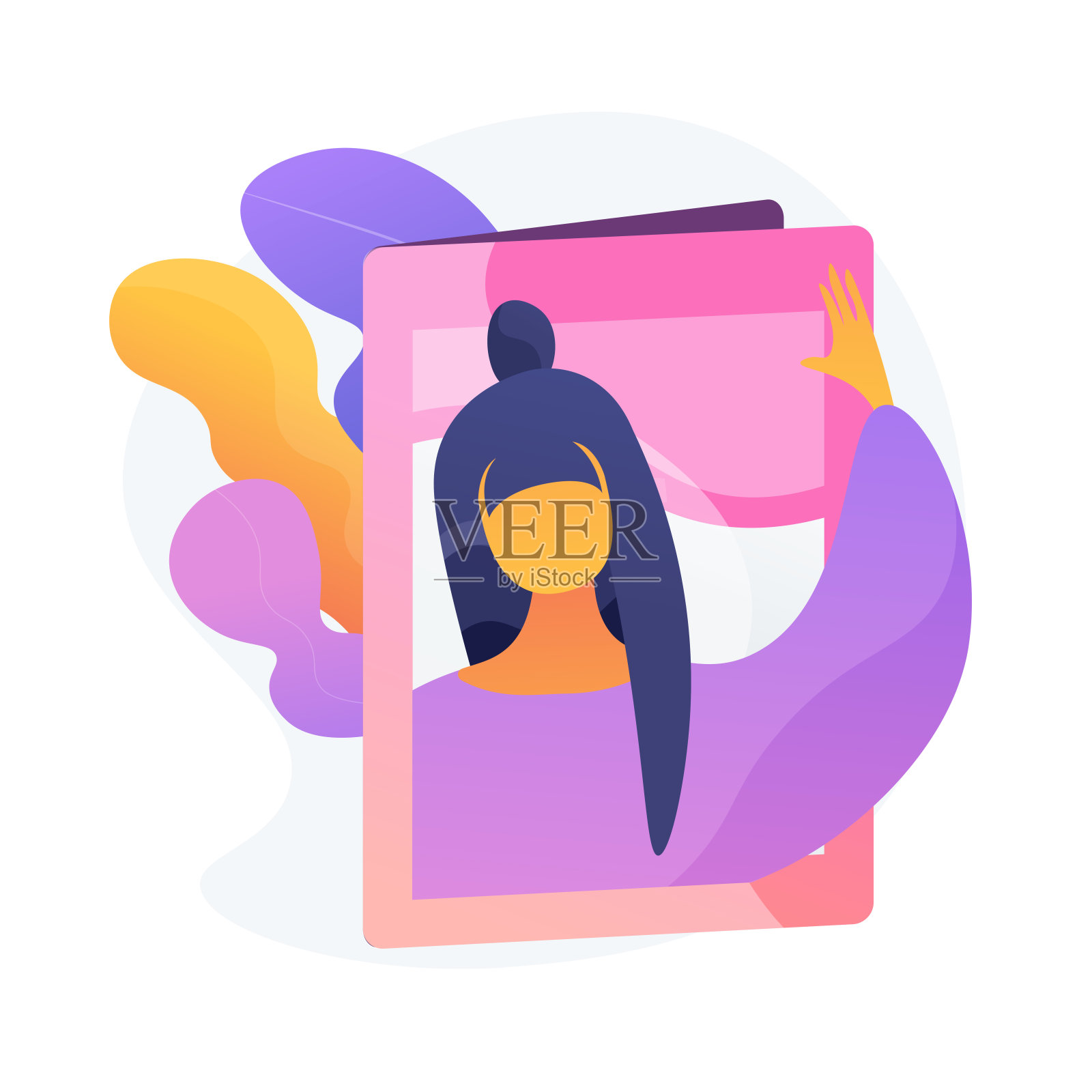 对业务向量概念隐喻进行建模插画图片素材