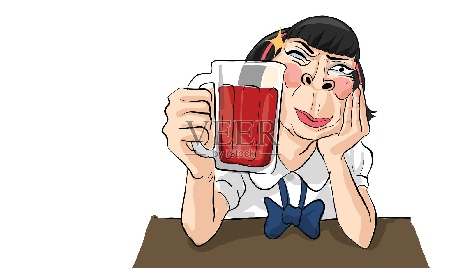 女人动作画，涂鸦画矢量设计元素图片