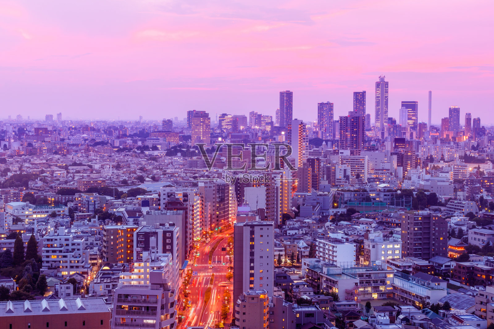 美丽的东京夜景照片摄影图片