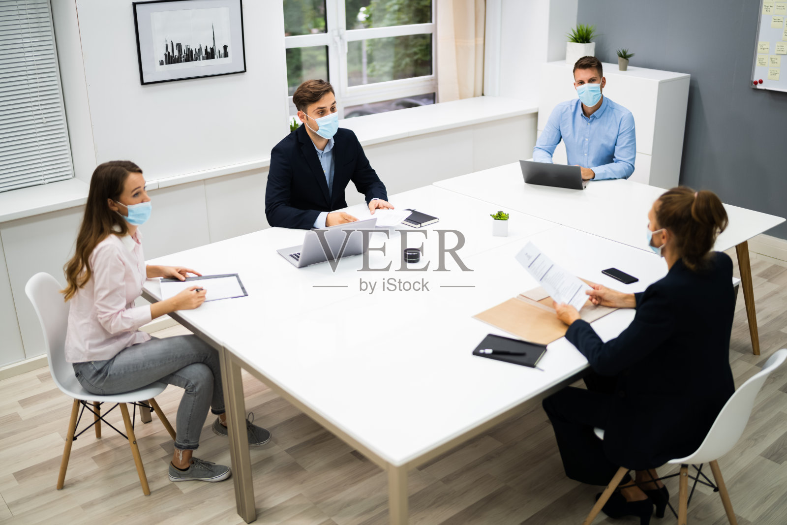 求职面试商务会议照片摄影图片