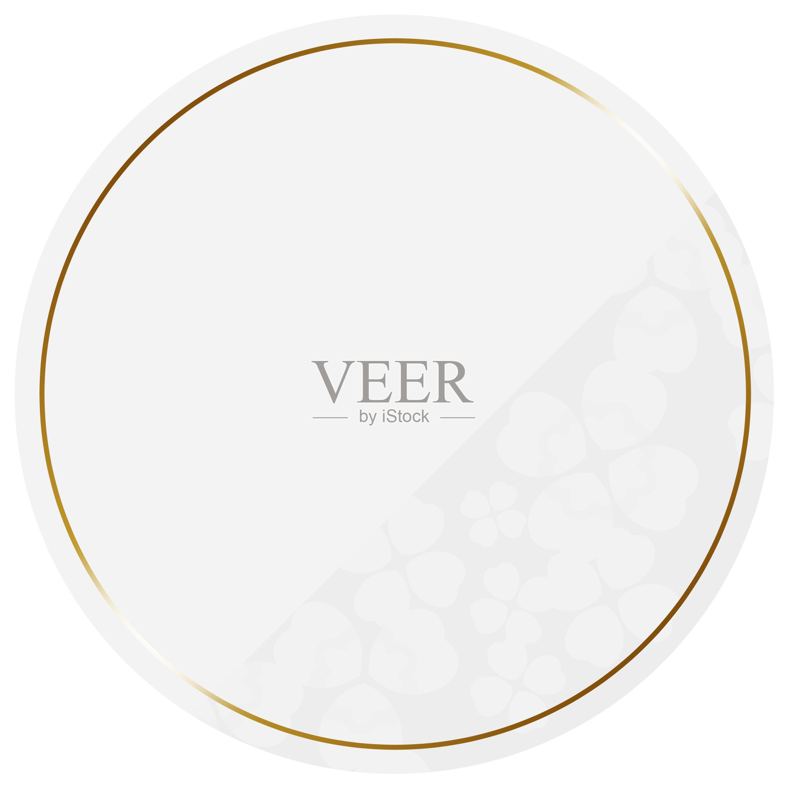 圆形的简单框架插画图片素材