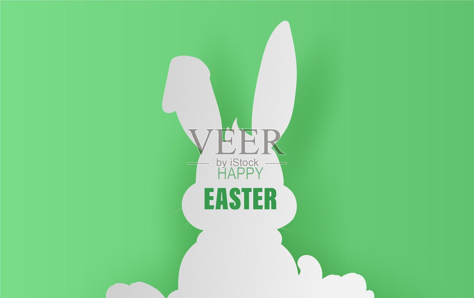 元素最小的节日兔子为设计快乐插画图片素材