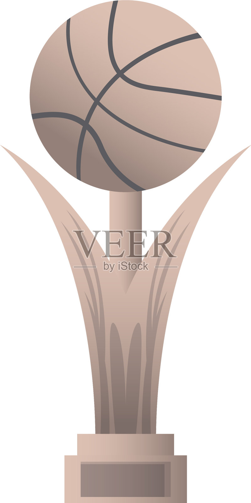 孤立的篮球冠军插画图片素材
