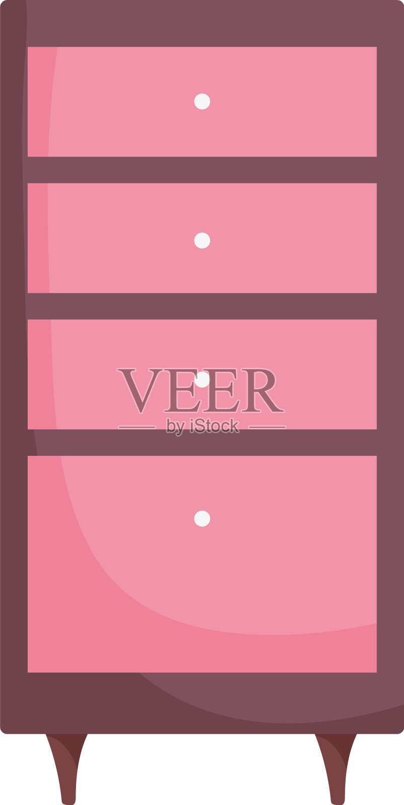 抽屉家具装饰孤立图标白色设计元素图片