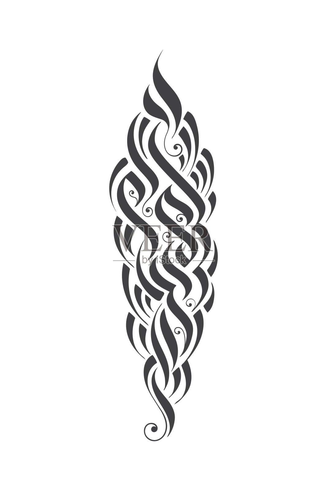 矢量书法设计元素。插画图片素材