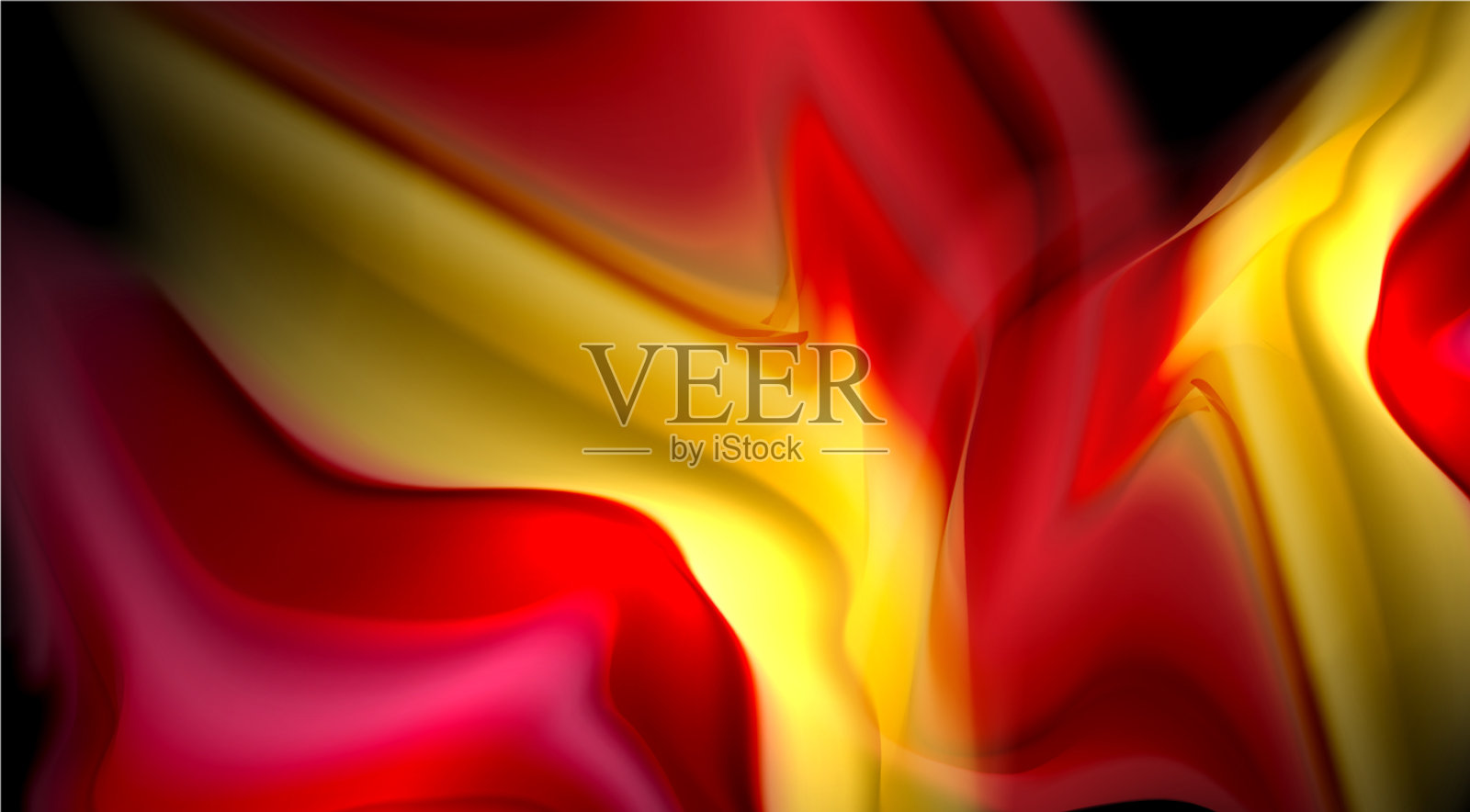 液体颜色在黑色背景上的液体梯度插画图片素材