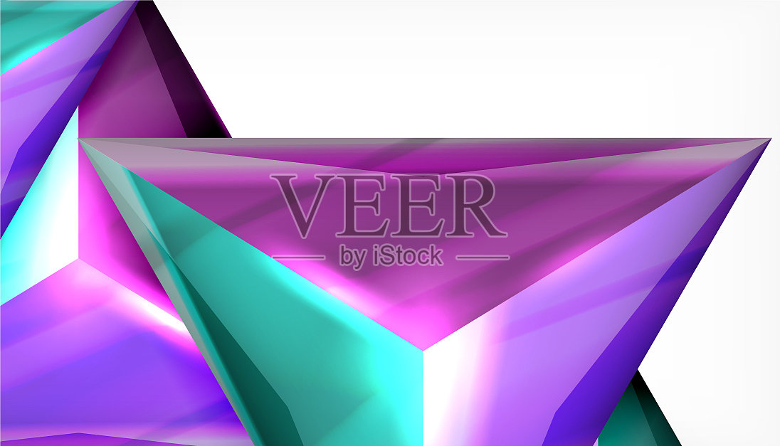 三角形几何抽象背景插画图片素材