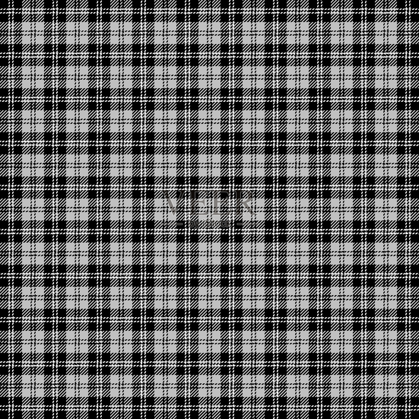 格子格子图案的苏格兰笼插画图片素材