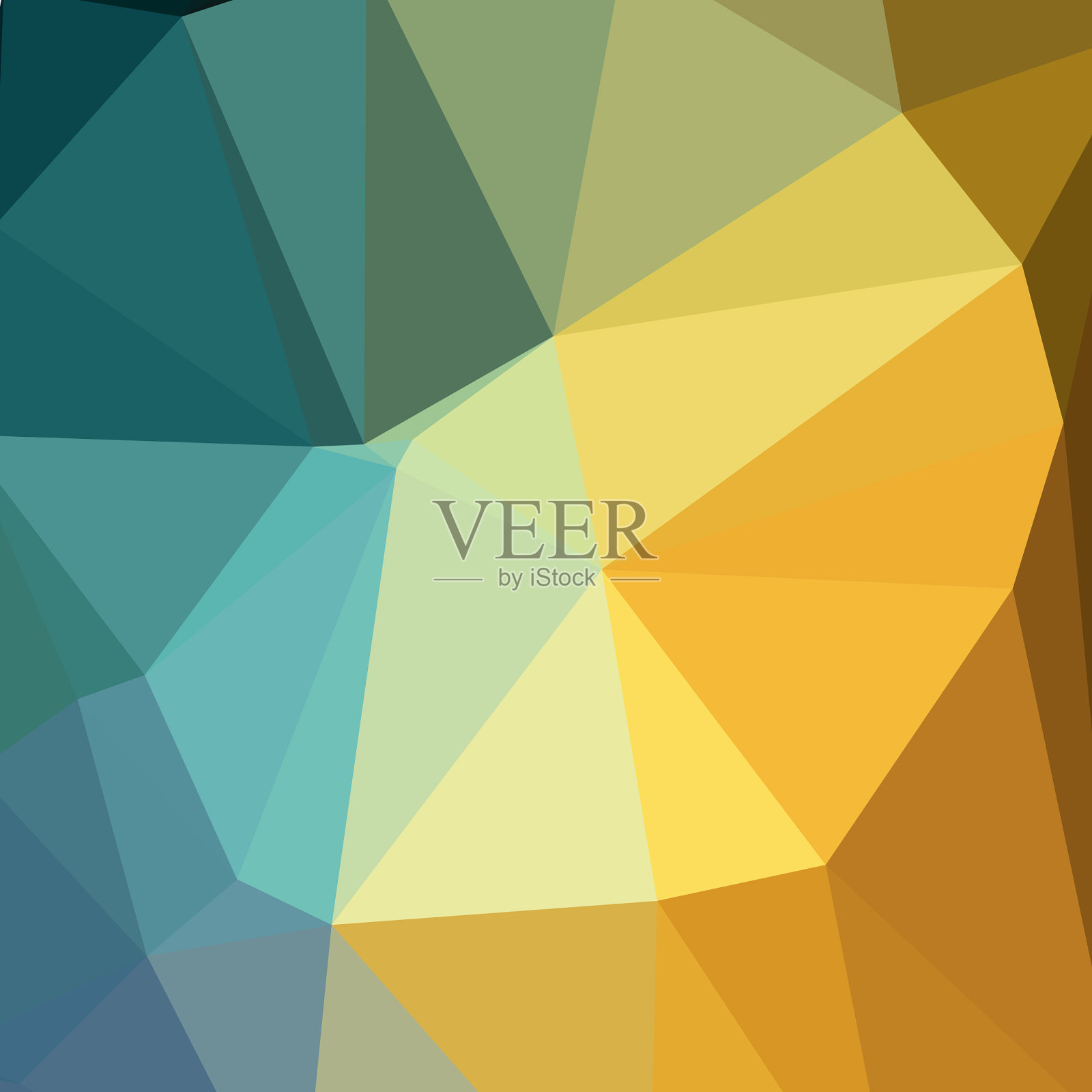 光多色彩虹低聚纹理插画图片素材