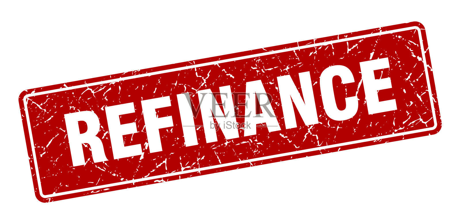 再融资邮票再融资复古红色标签标志插画图片素材