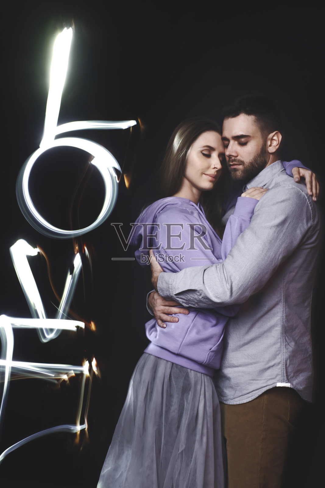 情侣肖像照片摄影图片