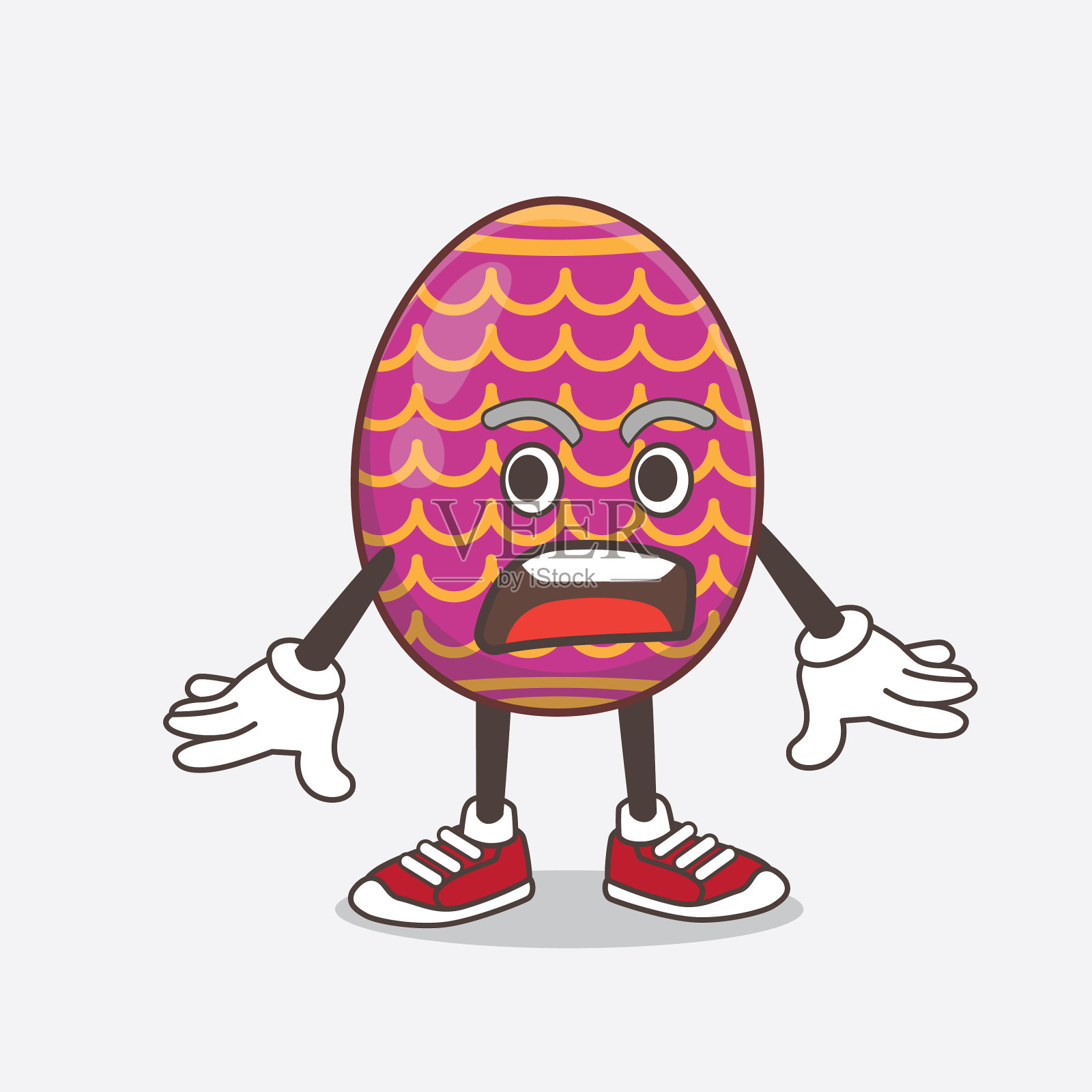 复活节彩蛋卡通人物与吉祥物插画图片素材