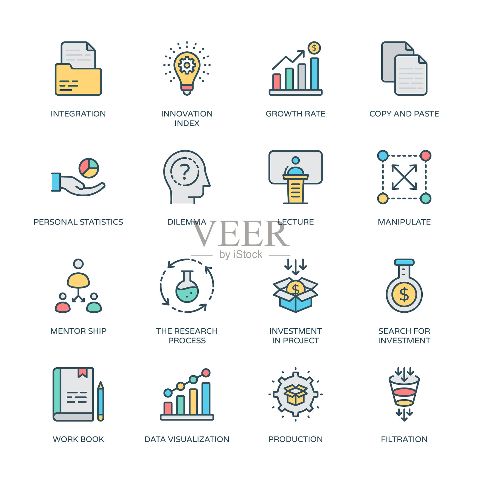 商业和财务卷1图标素材