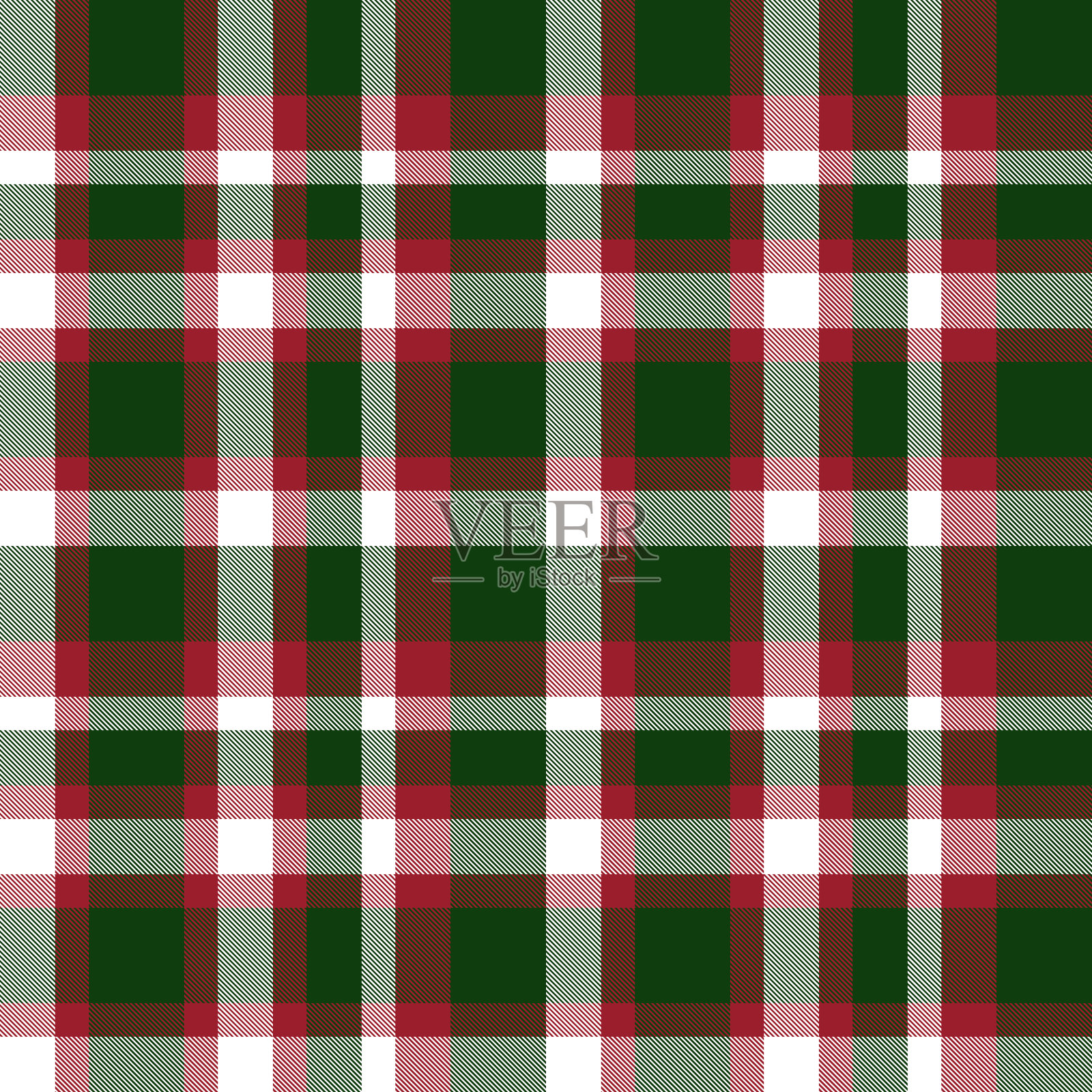 圣诞花格格子无缝格子图案插画图片素材