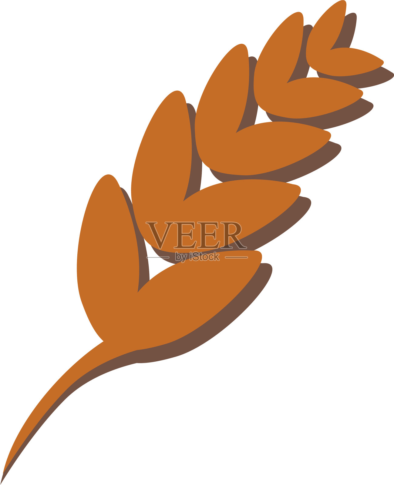 粮食的标志插画图片素材