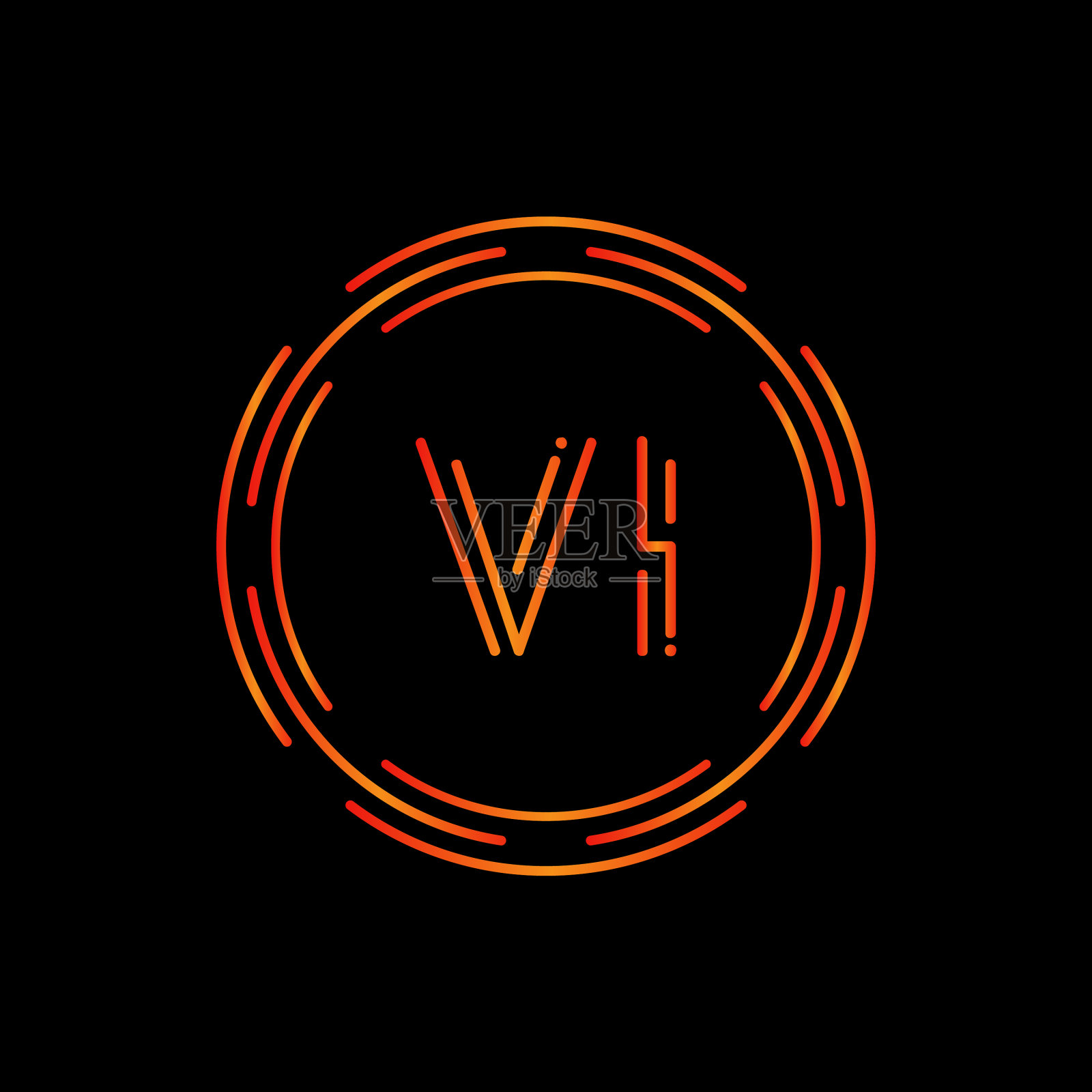 创意字母vi标志创意排版插画图片素材