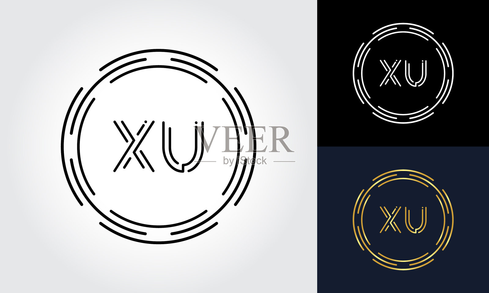 初始许字母标识设计模板摘要插画图片素材