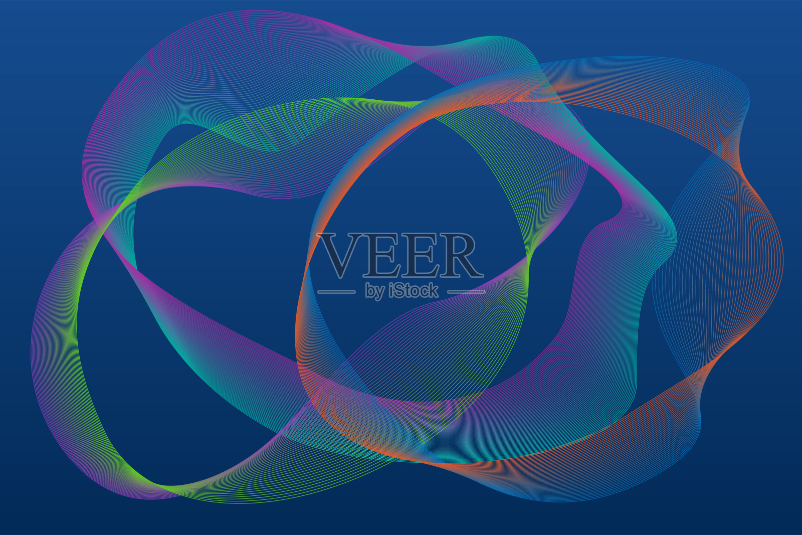 彩色线条抽象背景插画图片素材