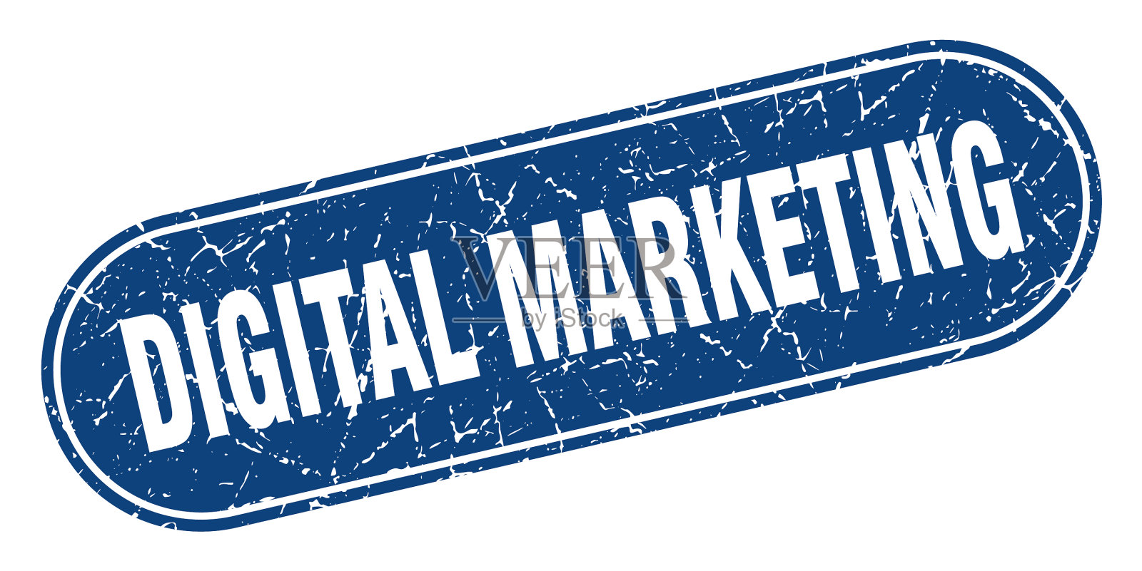 数字营销标志数字营销垃圾插画图片素材