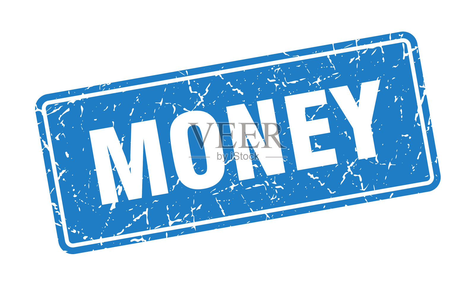 钞票邮票钞票复古蓝色标签标志插画图片素材