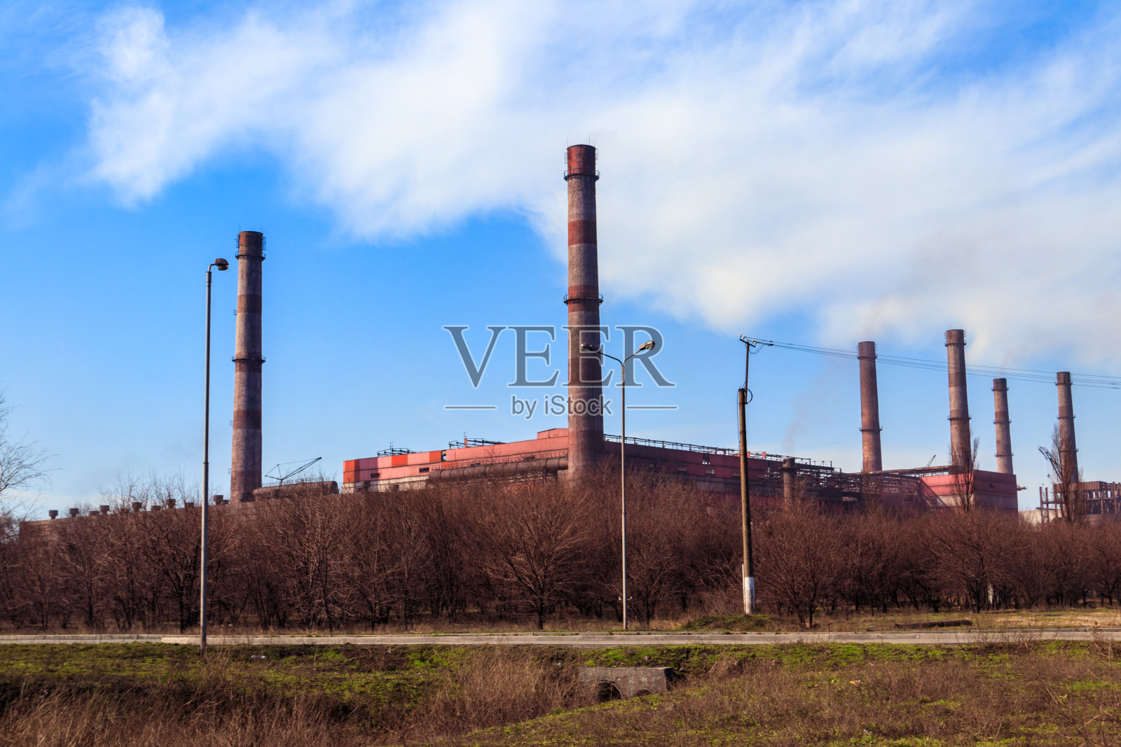 老工厂工业视图照片摄影图片