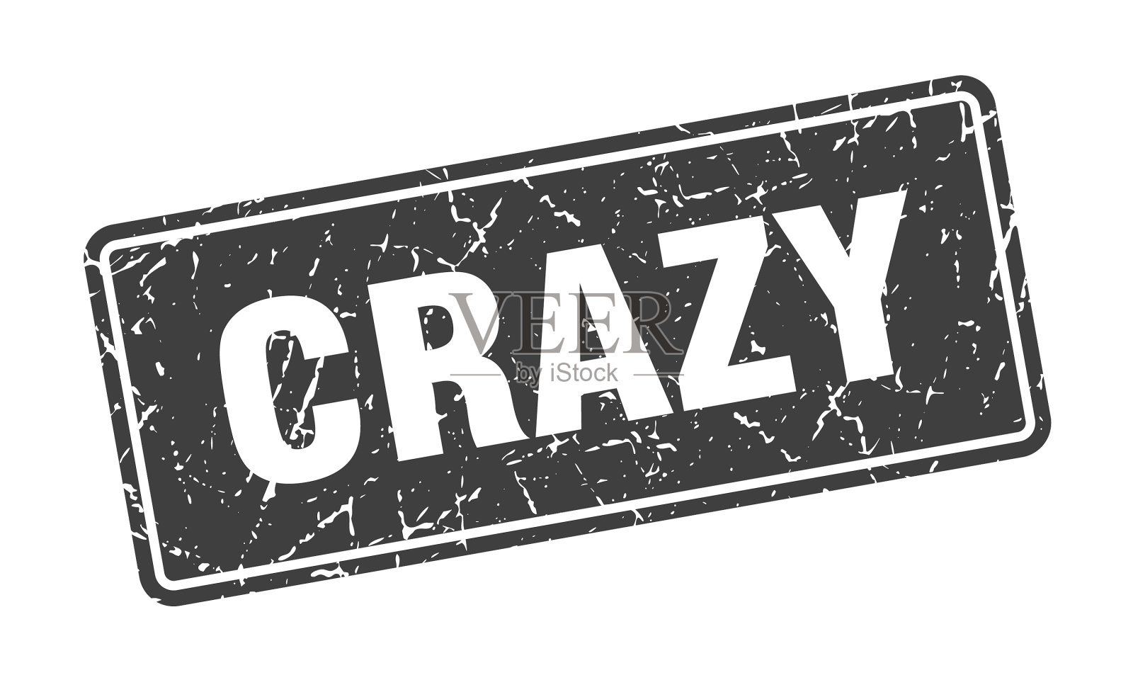 疯狂的邮票疯狂的黑色标签标志插画图片素材