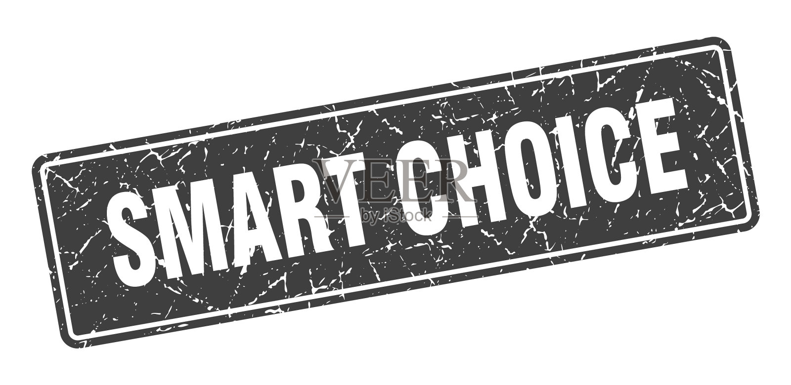 聪明的选择邮票，聪明的选择复古黑色插画图片素材