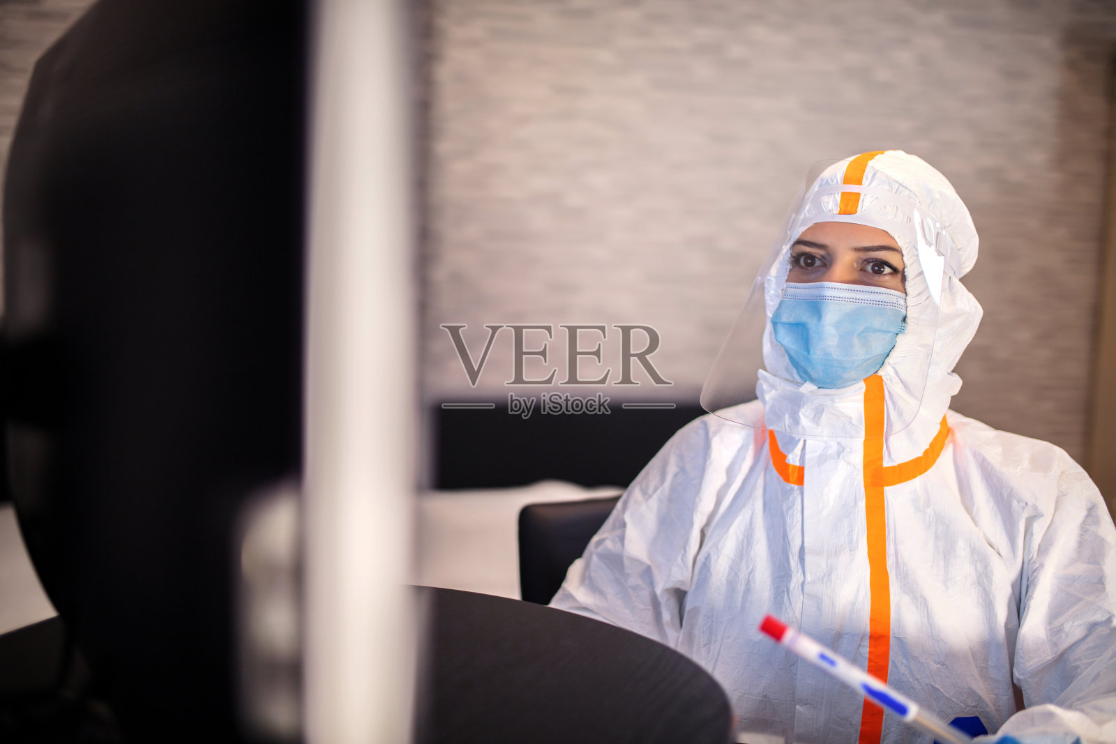 科学家covid-19病毒抗体研究实验室研究照片摄影图片