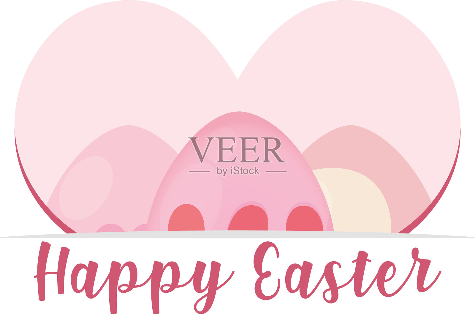 复活节快乐卡插画图片素材