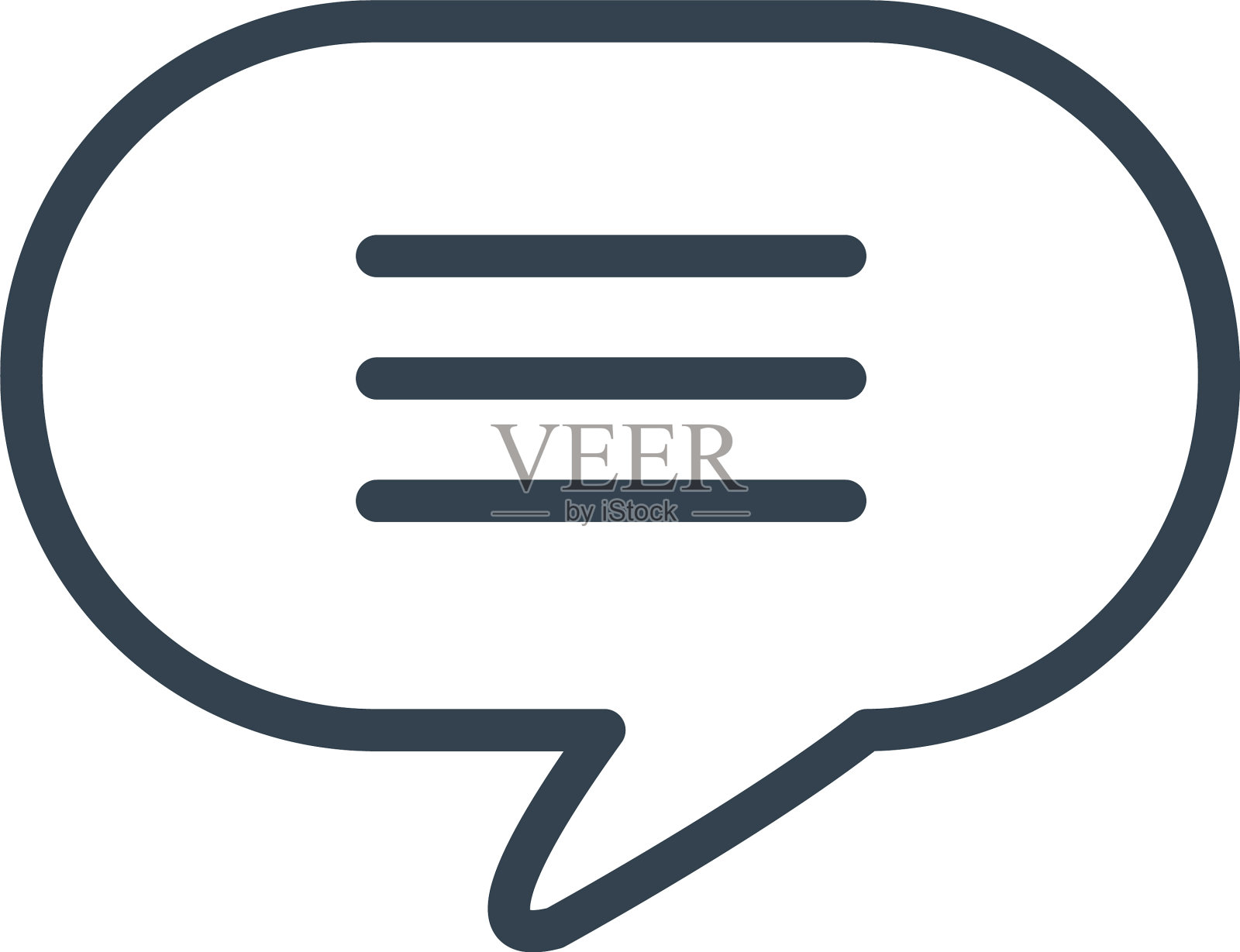 通讯泡泡线条风格图标设计图标素材