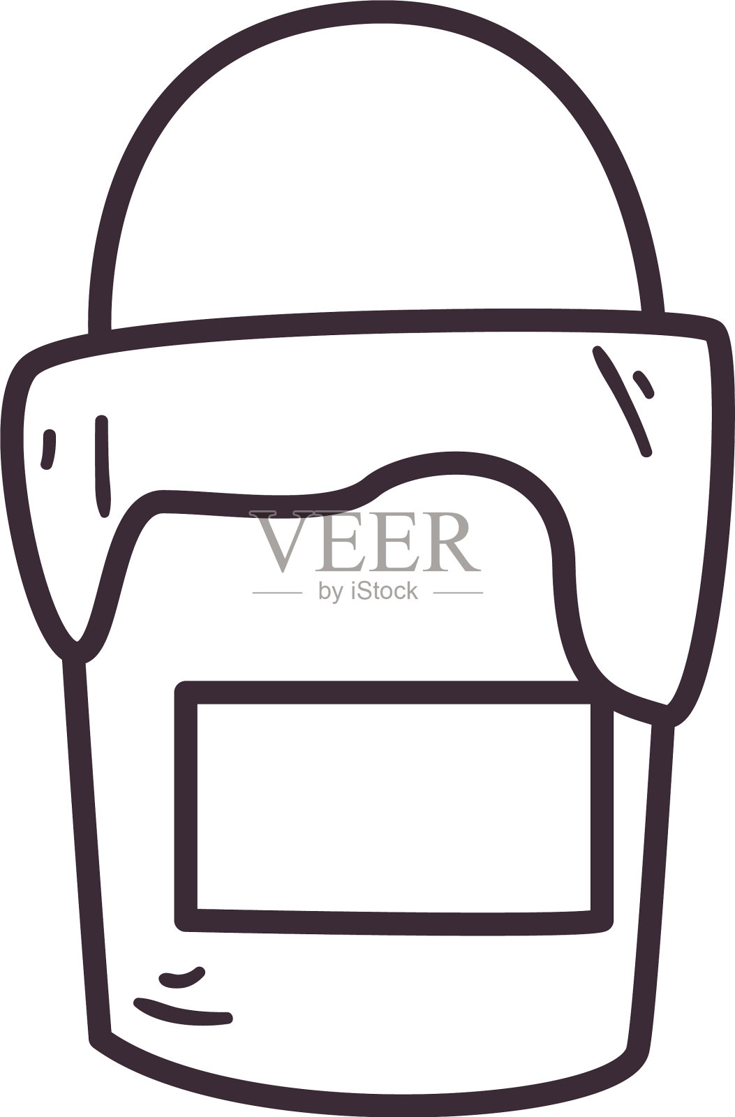 油漆桶线条风格图标设计图标素材