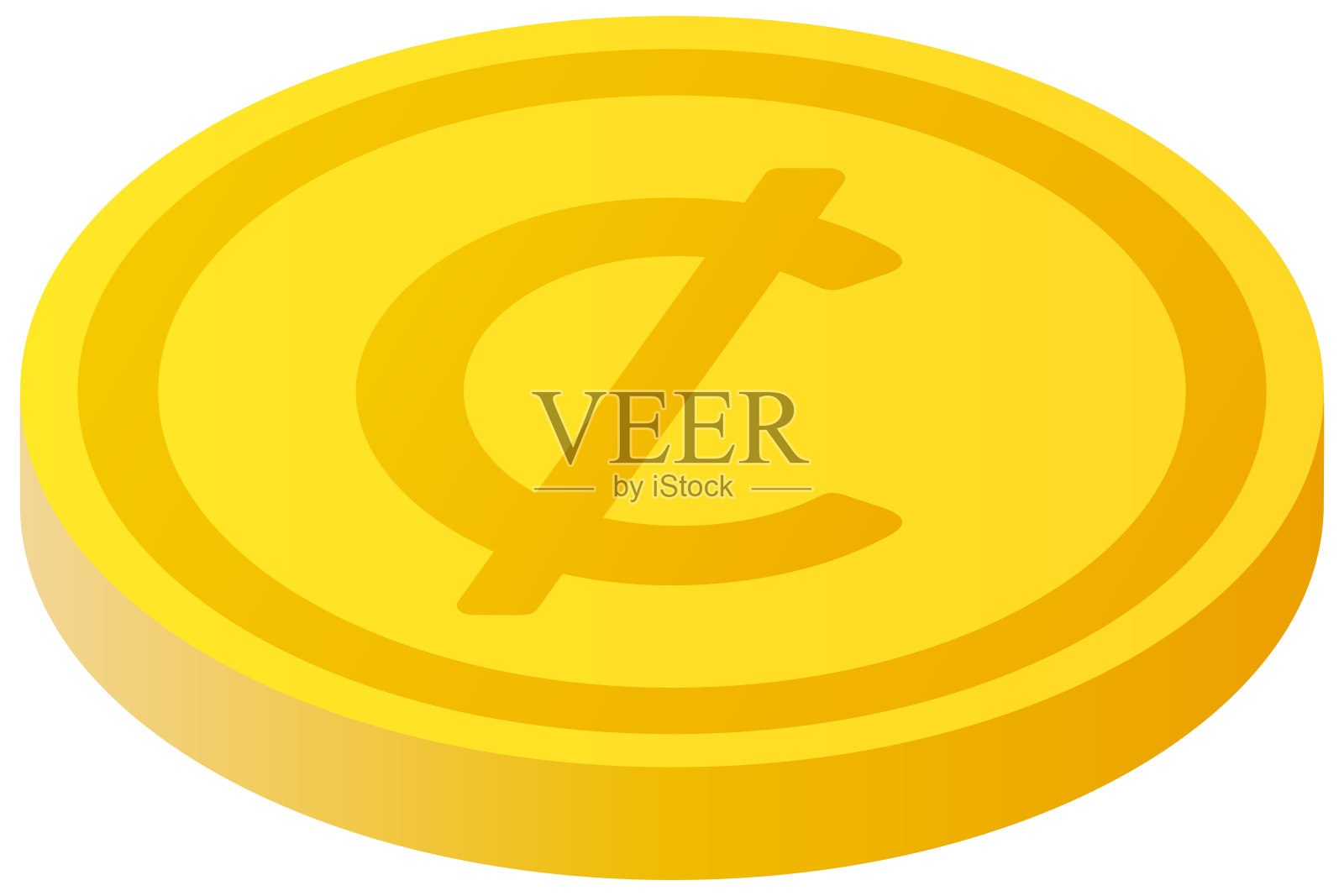 分币货币符号硬币插画图片素材