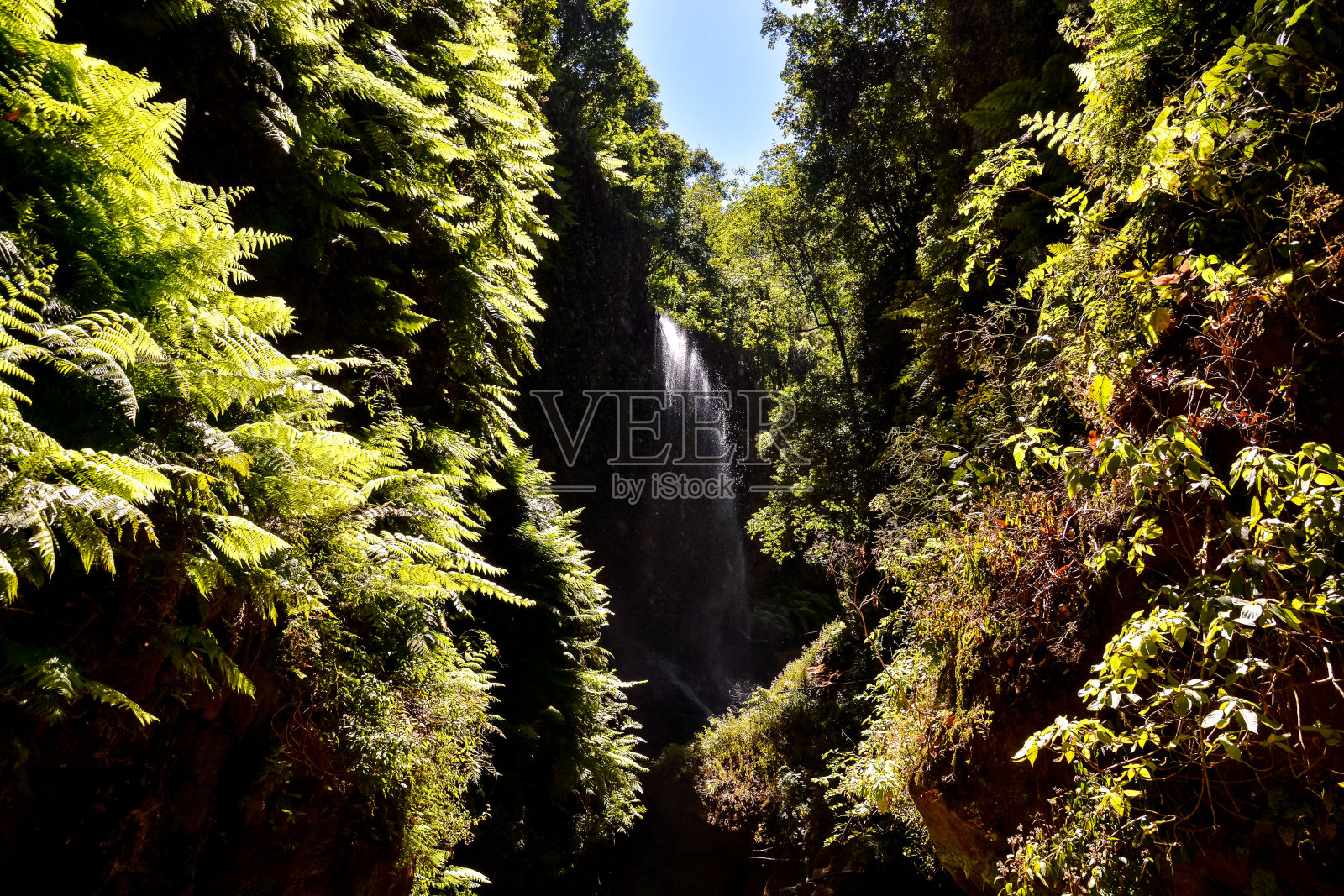 水飞溅的瀑布照片摄影图片