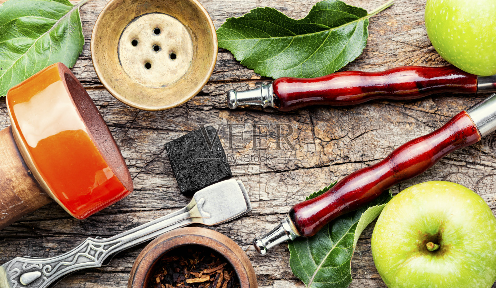 水烟青苹果照片摄影图片