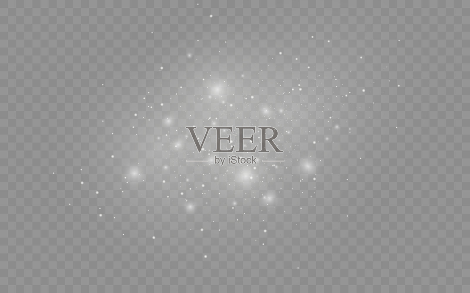 白色的灰尘的火花。插画图片素材