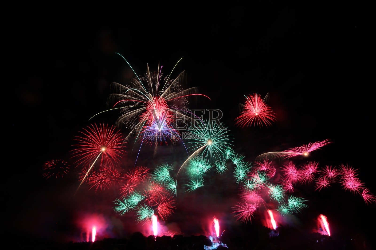 2017赤川烟花节照片摄影图片