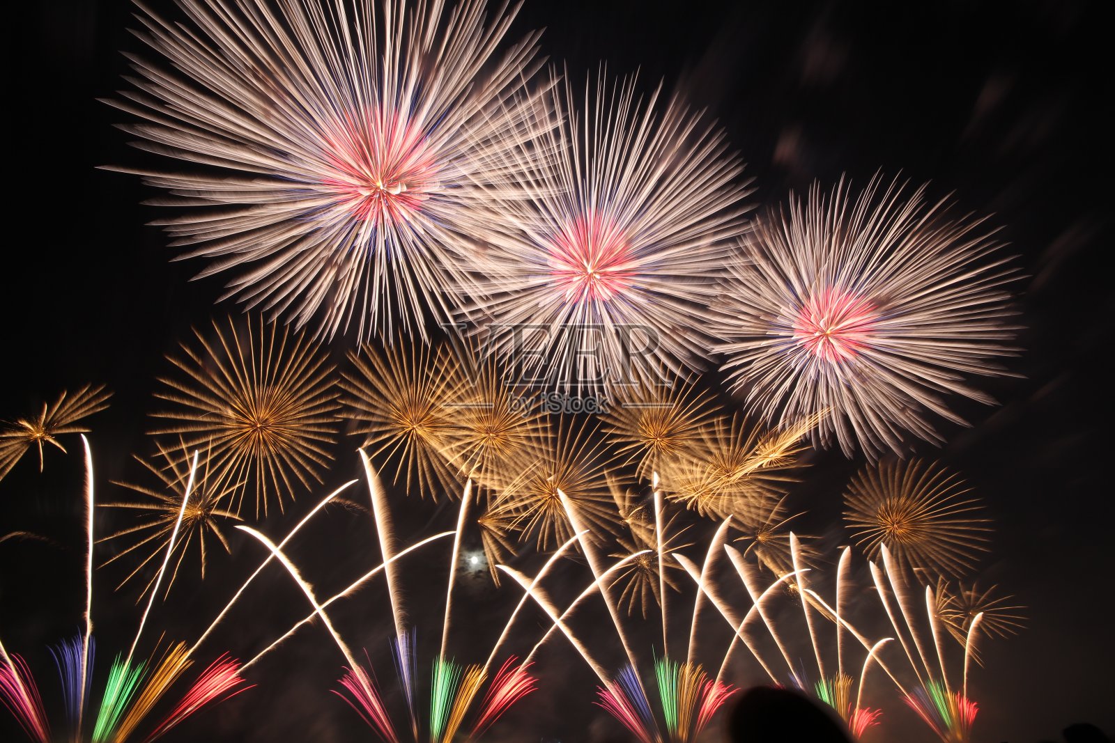 2016年赤川烟花节照片摄影图片