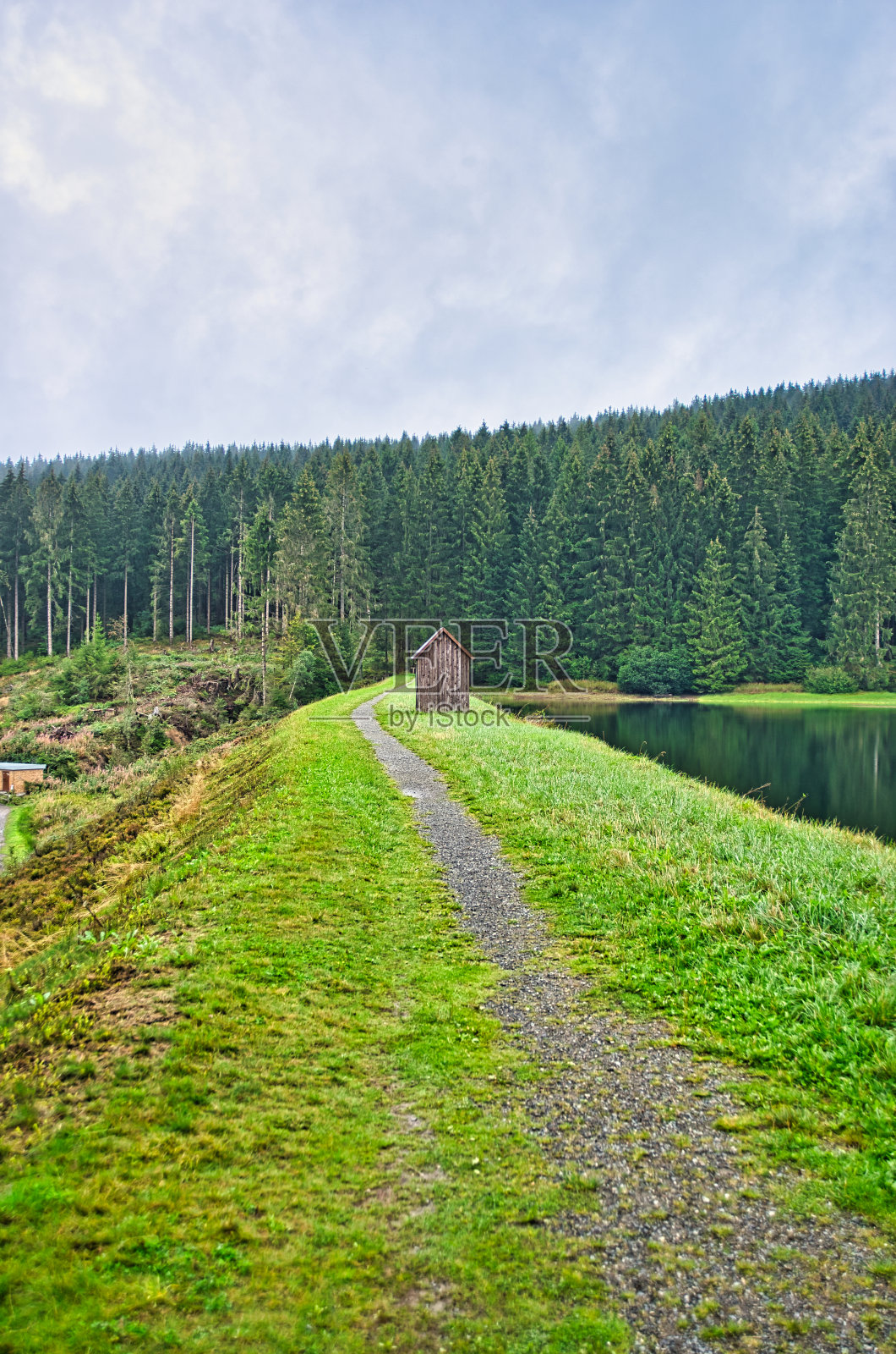 在哈宁克利的哈尔茨山脉的利贝斯班维格照片摄影图片