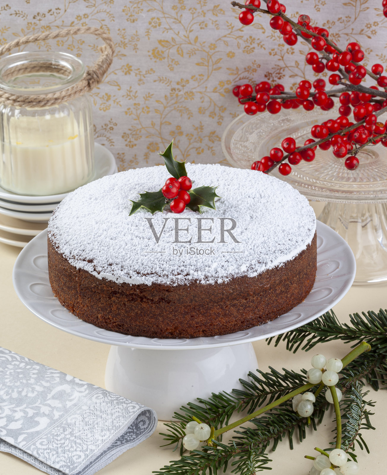 桌上蛋糕特写镜头照片摄影图片