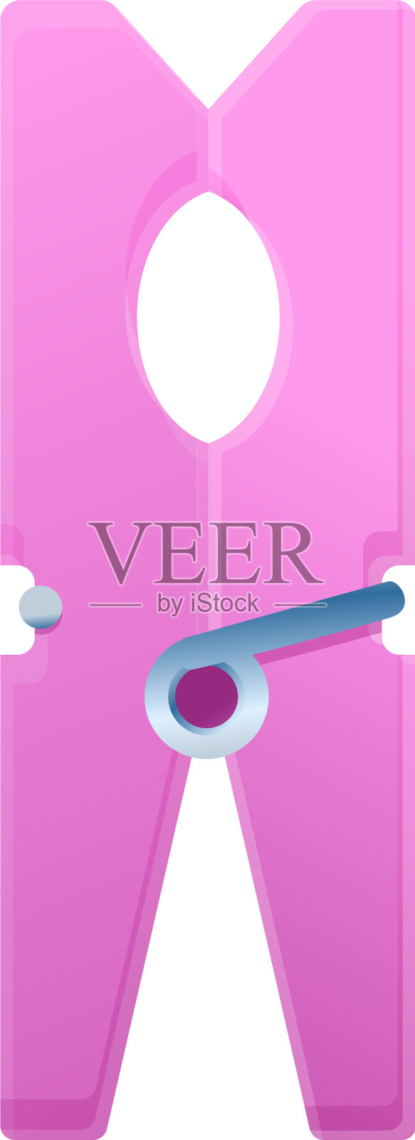 衣服别针图标卡通风格设计元素图片