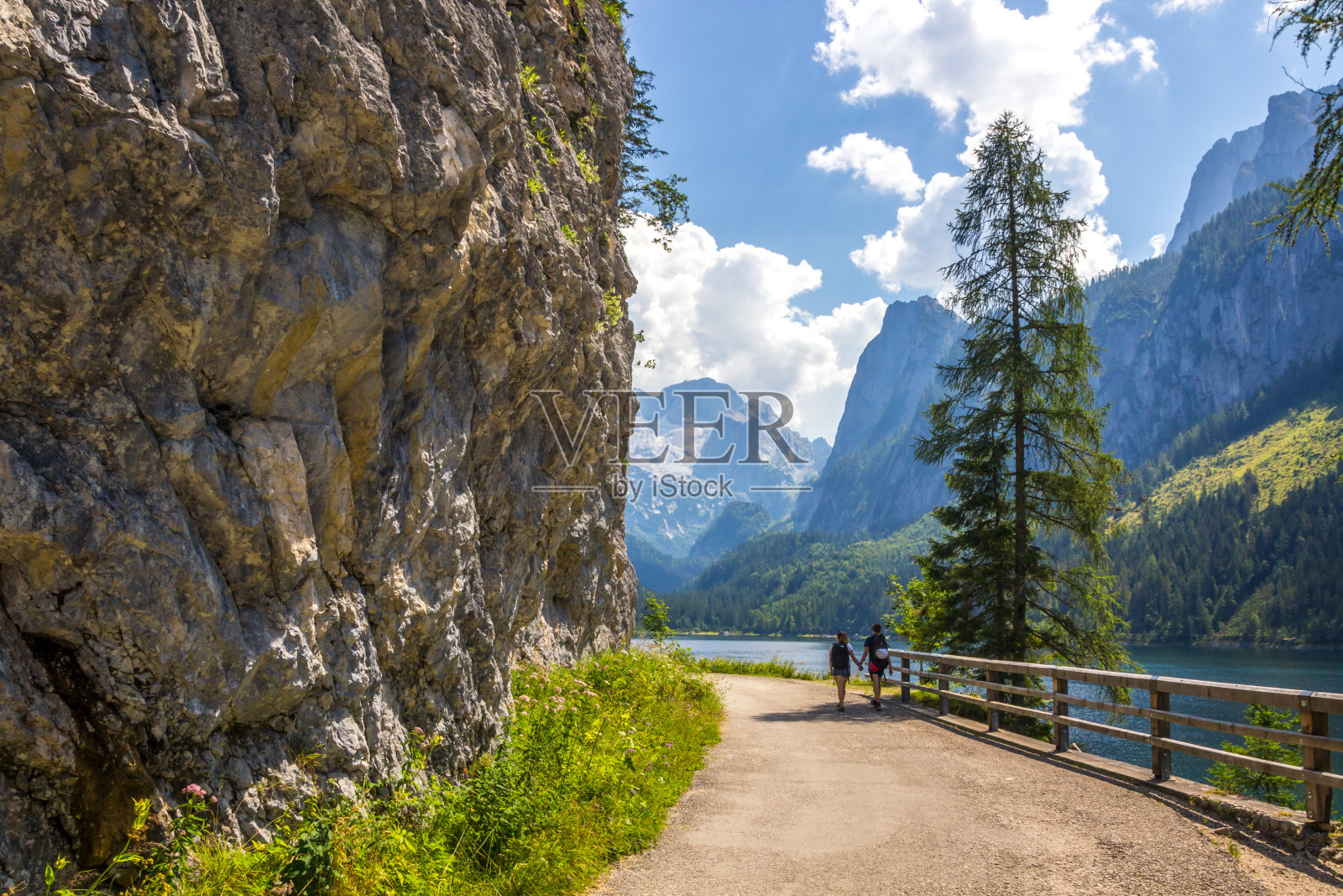 奥地利戈索泽湖畔照片摄影图片